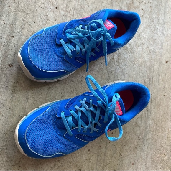 Nike | Flex Experience Blue & Pink RN 3 Shoes 8.5 - Picture 2 of 8